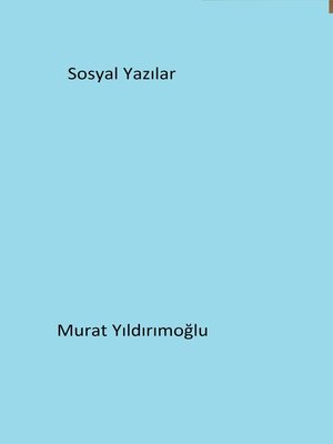 cover image of Sosyal Yazılar